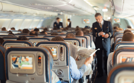 airplane on board