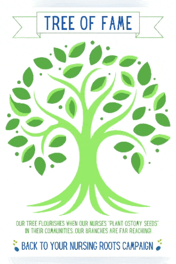 Tree of Fame Back to Your Nursing Roots Campaign