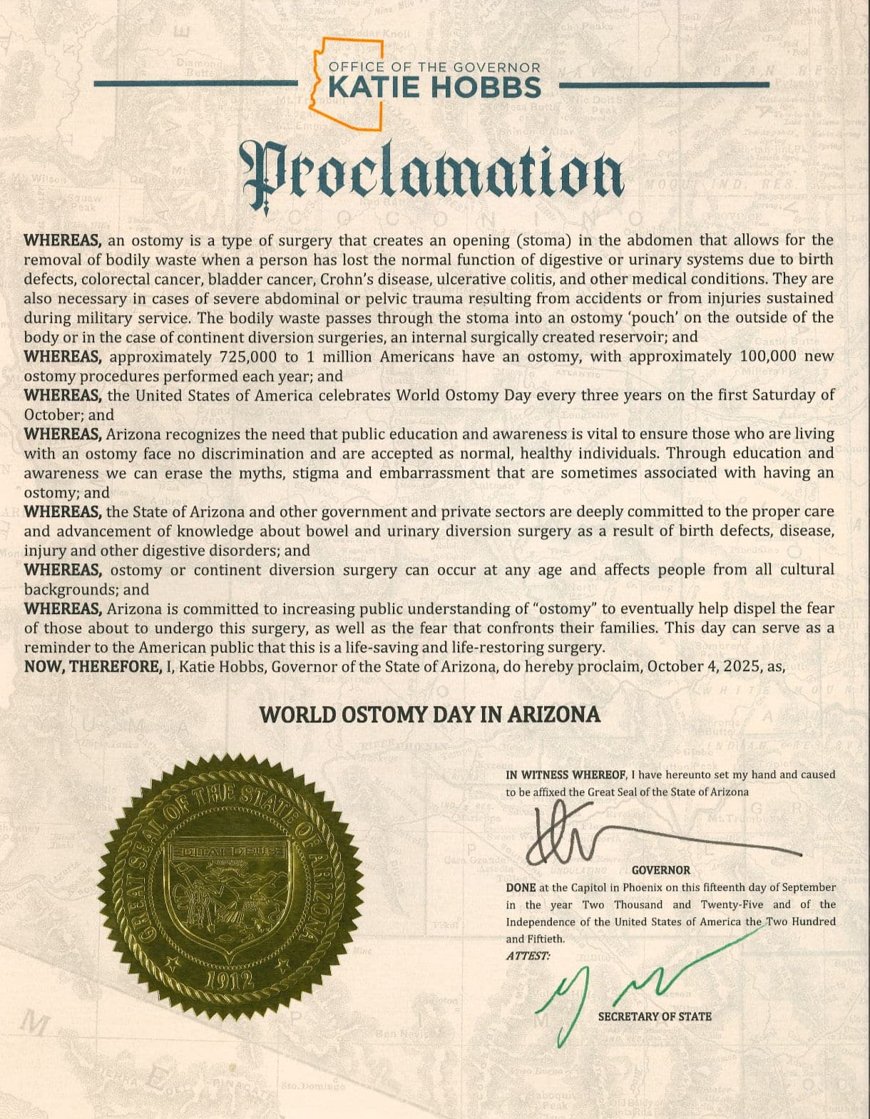 Arizona Proclamation 2025